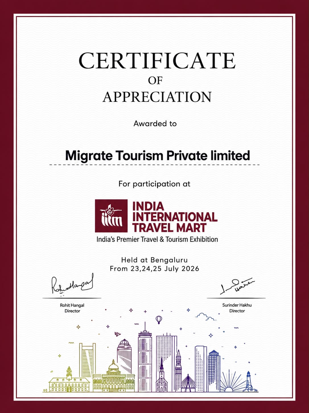 Certificates