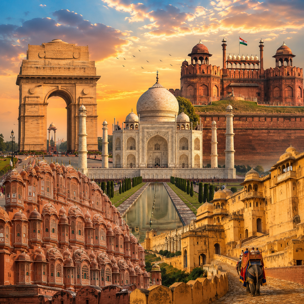 DELHI AGRA JAIPUR 